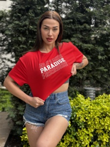 Camisas de moda para mujer Highstreet Crop Top Loose Fit Chic Style Algodón puro Hecho en Turquía Calidad Precio al por mayor - Product Image 5