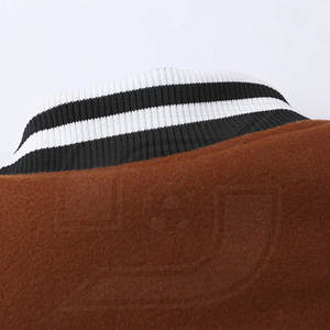 2023 nouveauté Lettermen veste décontracté couleur unie toile veste avec col montant - Product Image 5