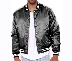 Veste de baseball vintage sur mesure pour homme, taille plus, broderie en chenille, veste universitaire en satin - Product Image 4