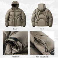 Veste d'hiver matelassée unisexe Altr Brothers, décontractée, épaisse, légère, isolante, chaude, anti-UV, respirante, séchage rapide, rembourrée de duvet