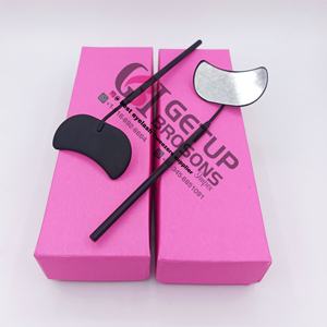 Nuevo Estilo Profesional, Estuche Iluminado con Recubrimiento de Polvo Negro para Extensiones de Pestañas, Diseño de Luna, Acero Inoxidable, Logotipo Personalizado, Belleza - Product Image 1