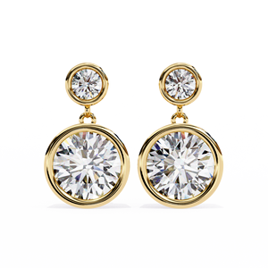 Bijoux en or 14k vente en gros de boucles d'oreilles en diamant de qualité supérieure de l'Inde diamants cultivés en laboratoire DEF VVS qualité certifiée IGI - Product Image 2