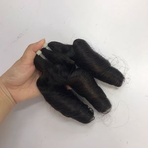 Vente en gros de Haute Qualité 100% Vietnam Remy Cheveux Humains Bouncy Curly Bundles & Frontal Extensions HD Lace Meilleure Qualité Disponible - Product Image 6