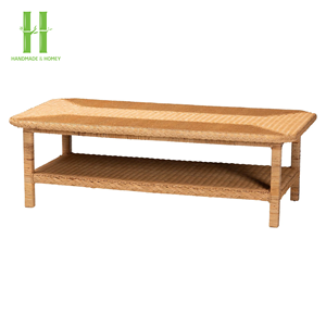 Table basse en rotin durable et écologique fabriquée à la main au Vietnam, tissage naturel moderne pour une décoration intérieure confortable, utilisation fonctionnelle dans le salon - Product Image 6