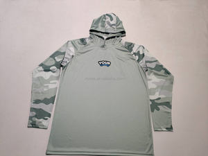 Diseño de logotipo Protección solar al aire libre Anti-Uv Pesca Sudadera con capucha Ligero Transpirable Jersey Personalizado Upf50 Camisa de pesca con capucha - Product Image 5