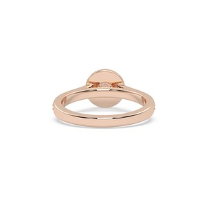 Ajretail 0.9 Carat Phòng Thí Nghiệm Grown Kim Cương Nhẫn Trong Rose Gold F Màu Sắc VS1 Rõ Ràng IGI Chứng Nhận Cho Đám Cưới Đính Hôn Hoặc Quà Tặng - Product Image 3
