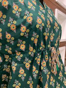 Caftán estampado ligero de alta calidad para mujer, ropa de playa de verano abstracta étnica vibrante, encaje de cintura alta de estilo informal holgado - Product Image 5