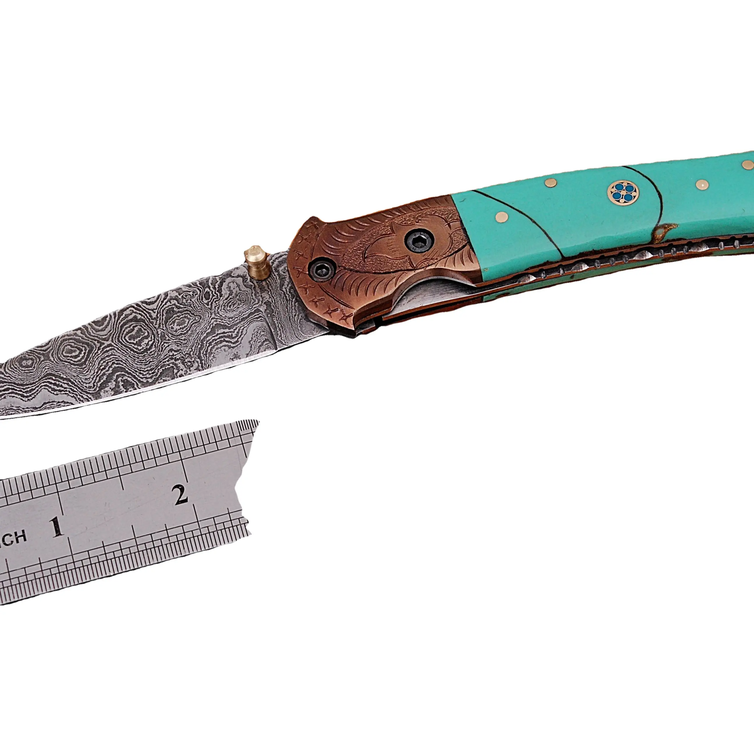 سكينة جيب Unitqe عالية الجودة متعددة الوظائف, سكينة جيب متعددة الوظائف للبيع بالجملة ، بسعر منخفض ، سكين قابلة للطي ، مقبض من الراتنج الصلب الدمشقي