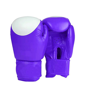Colorful Customize Logo Printed PU Leather Professional Boxing Gloves Breathable Lightweight Moisture Wicking <b>Hook</b> Loop Closure - Product Image 5