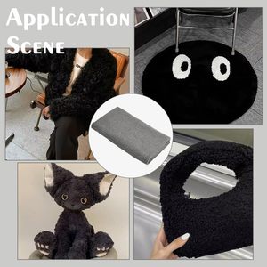 ผ้าโพลีเอสเตอร์สีเทา100% ลอนเล็กๆผ้าถักตุ๊กตาเฟอร์ขนตุ๊กตาสำหรับตุ๊กตาหมีเท็ดดี้รถรู้สึกใช้ - Product Image 6