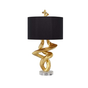 Hot Sales Indoor Decorative Metal Table Lamp Twistewd Shape <b>Hand</b> Made Table Lamp Hardware Wholesale Price in INDIA - Product Image 1