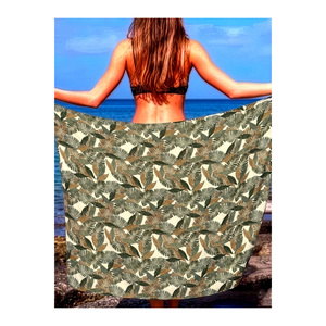 Vestido Sarong de Playa con Estampado de Hojas Hawaianas - Falda de Verano Multiusos de 1 Pieza - Product Image 2