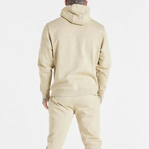 2025เสื้อมีฮู้ดปักลายสำหรับผู้ชายขนาดพลัสไซส์ผ้าคอตตอน100% ลายเรียบและธรรมดา - Product Image 4