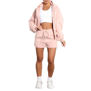 Sudadera con capucha de algodón para mujer, ropa de calle personalizada, con Logo personalizado, parte inferior cerrada, etiqueta colgante gratis - Product Image 5