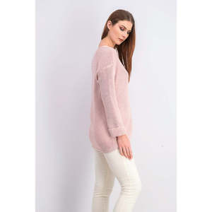Maglione da Donna Charter Club in Cotone Premium Testurizzato con Scollo a V, Rosa, Taglia Extra Large, per Autunno Inverno, Casual, Lavorazione a Trecce sul Davanti - Product Image 3