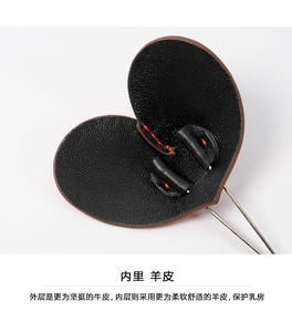 Penjepit puting mainan seks bentuk hati, Pinset ramah kulit dan tidak berbahaya penjepit puting pribadi dengan bel logam - Product Image 5