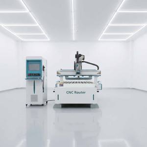 เครื่องเราเตอร์ CNC แบบเปลี่ยนหัวเครื่องมืออัตโนมัติ (ATC) ขนาด 1300x2500 มม. ดีไซน์แบบ Linear ATC สำหรับงานตัดไม้ ตู้ ประตู เฟอร์นิเจอร์ และแผ่นวัสดุ - Product Image 1