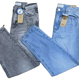 กางเกงยีนส์ขาตรงของผู้ชายขาตรงทรงสลิมฟิตสไตล์สตรีทย้อนยุคซักได้ตามต้องการ - Product Image 5