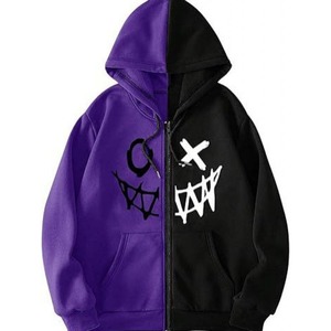 Dropshipping Proveedores de ropa personalizada High Street Cardigan Little Devil 3D Chaqueta con capucha y cremallera Sudadera de invierno - Product Image 3