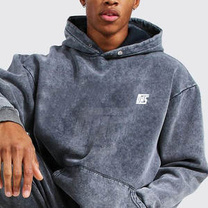 ชุดวอร์มโอเวอร์ไซส์ผู้ชายสไตล์แอซิดวอช พรีเมียมสตรีทแวร์ ผ้าฝ้าย ฮู้ดดี้ กางเกงขายาว ผลิตโดยผู้ผลิตโดยตรง - Product Image 6