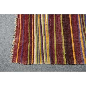 พรมคิลิมวินเทจขนาด 6.2x9.1 ฟุต พรมตุรกี พรมขนสัตว์สีแดงแบบตะวันออก - Product Image 5