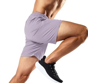 Shorts de gymnastique pour hommes 100% coton mélangé Shorts taille élastique respirant Gym Training Wear pour la course et les tenues décontractées - Product Image 5