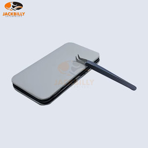 Pinzas de acero inoxidable con recubrimiento de plasma Pinzas de extensión de pestañas postizas personalizadas Logotipo Ofrece las pinzas de extensión de pestañas perfectas - Product Image 6