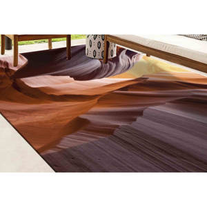 Tapis imprimé paysage de canyon, tapis fin, photographie de canyon d'antilope, tapis doux non tissé - Product Image 3