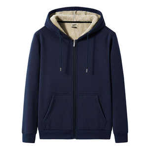 Sweat à capuche surdimensionné doublé en polaire épaisse 100% coton avec logo personnalisé pour homme - Product Image 2