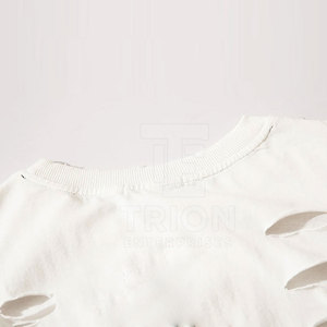 Camiseta Desgastada de Moda, Transpirable, Cómoda, Estilo Urbano para Hombre, Precio al por Mayor - Product Image 3