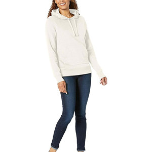 Pull-over à capuche en coton avec logo personnalisé pour femmes Sweat-shirt chaud d'hiver en polaire épaisse surdimensionnée Style Streetwear - Product Image 4