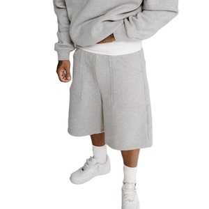 New 2026 Solid Casual Shorts Joggers Streetwear Sweat Shorts 100% Nylon <b>Elastic</b> Waist Custom Summer Jogger Shorts for Men - Product Image 1