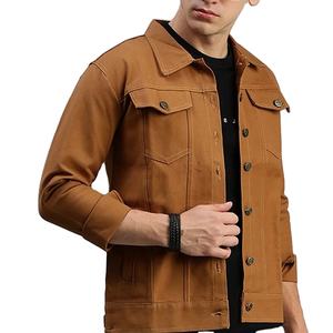 Chaqueta de mezclilla para hombre de manga larga, estilo rasgado, de algodón, precio mayorista, la mejor llegada, directo de fábrica, 2026 - Product Image 1