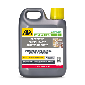 FILA Surface Care Solutions WET STONE ECO – Scellant liquide brillant effet mouillé, à base d'eau, anti-taches et protecteur consolidant - Product Image 1