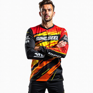 Jersey de Carreras para Hombre, Motocross, Ajuste Personalizado, Transpirable y Resistente al Viento, Diseño Sublimado para MX y Aventuras Todoterreno - Product Image 5