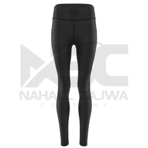 เลกกิ้งโยคะเอวสูงสำหรับผู้หญิง ผ้าถักน้ำหนักเบา ระบายอากาศได้ดี สีพื้น คุณภาพสูง ขายส่ง - Product Image 2