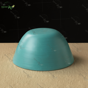 Proveedor ligero duradero elegante turquesa bambú cuenco vajilla juego de cena natural - Product Image 4