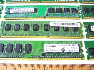 Lot de mémoire RAM DDR5 PC4 d'occasion pour serveur, 4 Go/8 Go/16 Go, modules REG ECC, pour récupération de métaux et affinage de déchets électroniques à l'exportation - Product Image 1