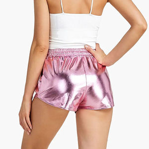 กางเกงขาสั้นหนังระบายอากาศมีระบายสำหรับผู้หญิงคอลเลคชั่นฤดูร้อนสำหรับออกกำลังกายฟิตเนสแบบปรับแต่งได้ - Product Image 6