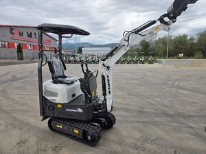 Livraison Gratuite VRE 12 Mini-Excavatrice 1.2T Moteur Diesel 7 kW Chenilles en Caoutchouc à Largeur Réduite 880 mm Hydraulique Auxiliaire - Product Image 1