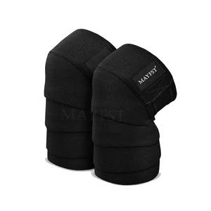 Meilleures ventes Unisexe Néoprène Fitness Genou Wraps Protection Professionnelle Antidérapant Vente en gros Bas quantité minimale de commande Grande Taille Training Wear Made - Product Image 1