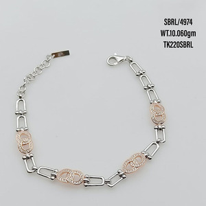 Emer Cz Bracelet carré en argent sterling 925 avec zircon cubique et pavé Bracelet plaqué or massif pour cadeau de fête classique - Product Image 4