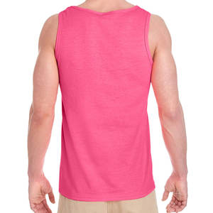 Negro personalizado transpirable hombres gimnasio camiseta sin mangas algodón Jersey manga camisa - Product Image 4