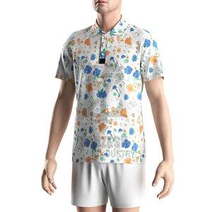 T-shirts pour hommes en coton/fibre de bambou tricotés respirants et à séchage rapide, design tendance 2023, été, uni - Product Image 4