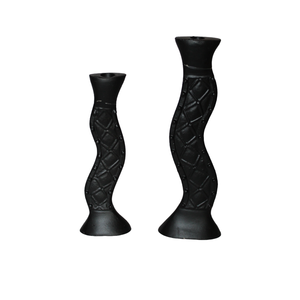 Ensemble de bougeoirs suspendus ensemble nordique géométrique mariage conique noir bougeoirs support de bougie en métal pour la décoration intérieure - Product Image 4