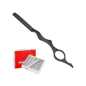 Maquinilla de afeitar de precisión de doble filo, recortadora elegante y versátil, herramienta de aseo sin esfuerzo - Product Image 1