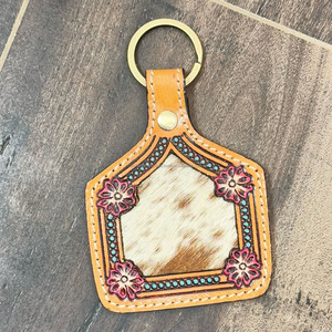 Llavero de cuero mecanizado a mano 2025 de alta calidad, llavero de cuero de forma exótica, accesorios de cuero mecanizados, llavero para Unisex - Product Image 4