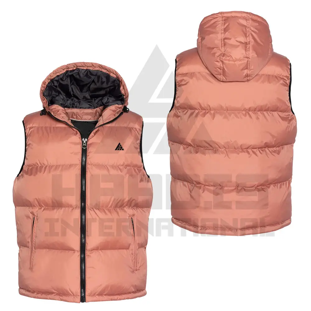 New Custom Unisex Sleeveless Puffer Vest High Quality Quilted Bubble Jacket 2024 Men clothing Sleeveless puffer jacket