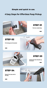 Pelle à litière pour chats de tous types avec fentes de filtre de 6 ~ 8mm Matériau ABS durable Pelle à litière plus rapide pour l'élimination des déchets d'animaux domestiques - Product Image 5