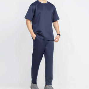Ensemble de survêtements d'été pour hommes, fournisseur direct d'usine, ensemble t-shirt et pantalon à manches courtes deux pièces de haute qualité - Product Image 1